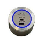USB3QC - Chargeur USB rapide deux sorties - Led Bleu