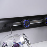 Prise de courant Internationale ITL3 Noire - Bague Alu - Led Bleu