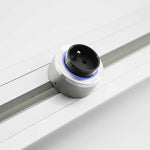 Prise de courant Française FR3 - Bague Alu - Led Bleu