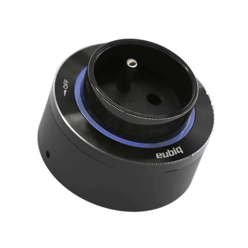 Prise de courant Française FR3 - Bague Alu - Led Bleu